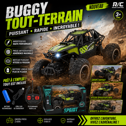 Voiture Télécommandé Tout-Terrain RC Crawler 2WD