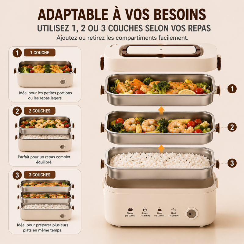 Matériaux premium inox 304 sans BPA
