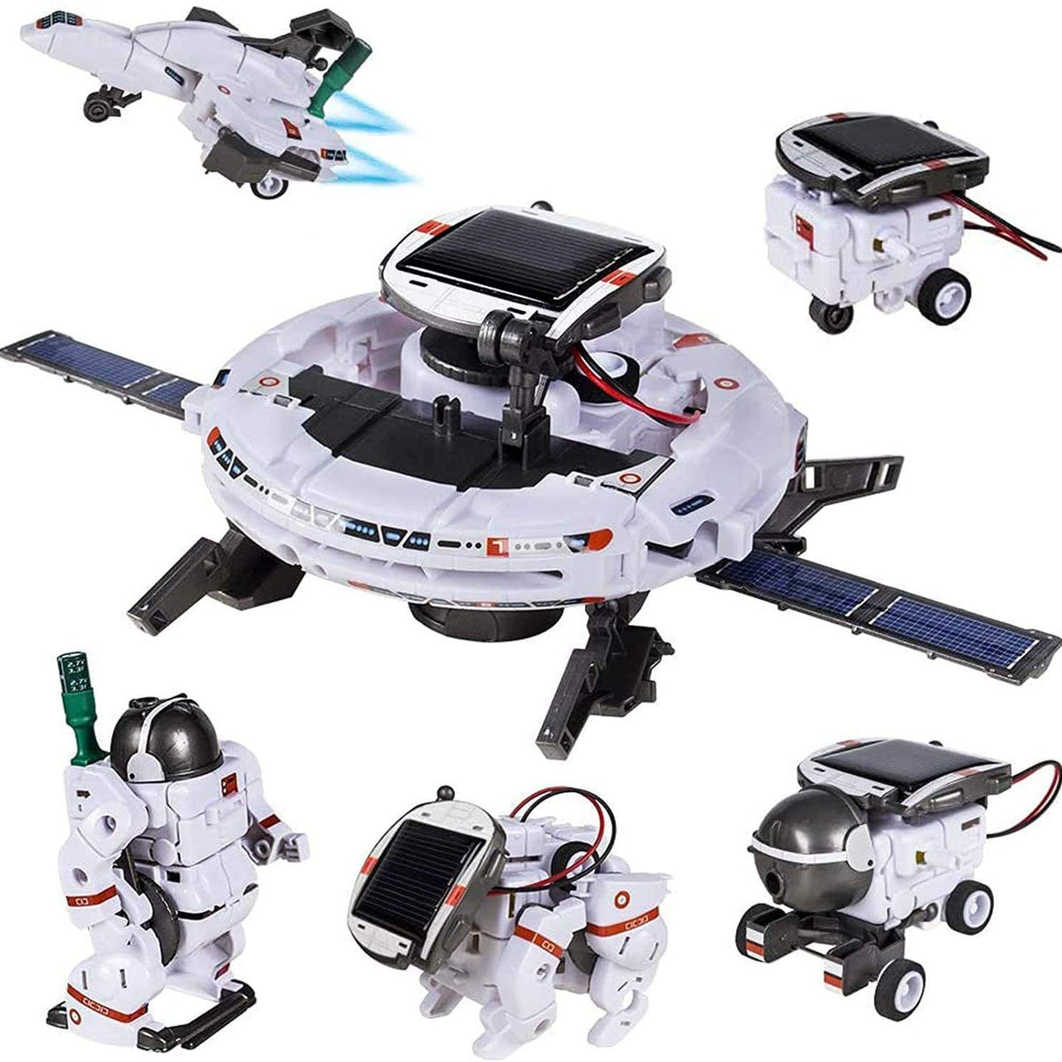 Robots à construire solaires 6-en-1 STEM éducatifs
